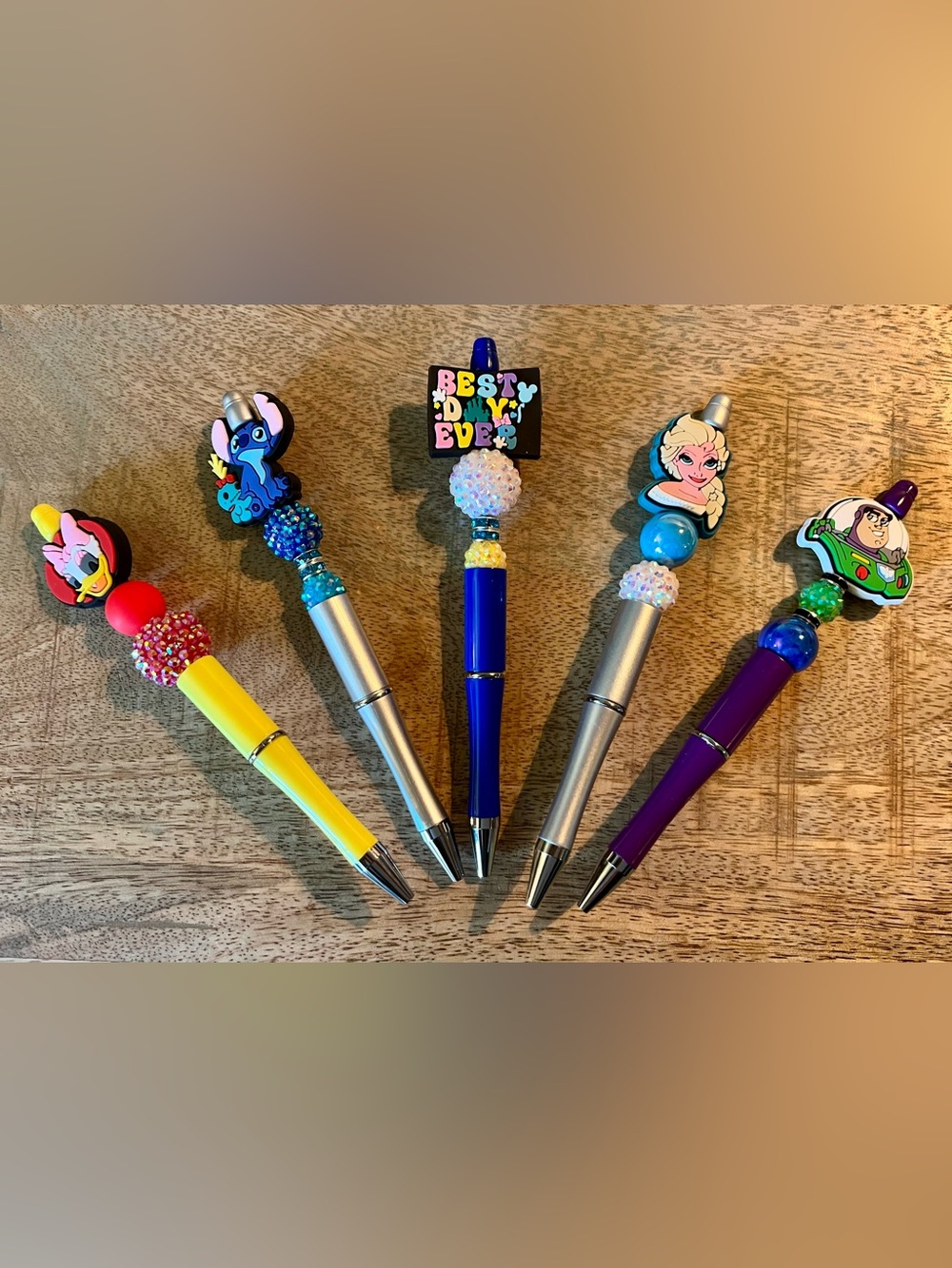 NEW & Handmade Set of 5 Beaded Pens - Fantasy